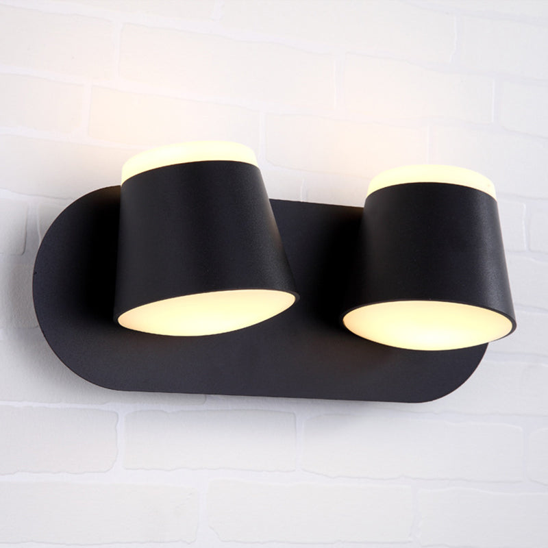 Modern Minimalist Style Half Cylinder Wall Light Sconces Acrylic Wall Lighting for Living Room