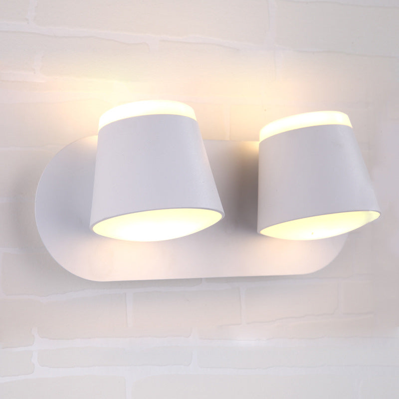 Modern Minimalist Style Half Cylinder Wall Light Sconces Acrylic Wall Lighting for Living Room