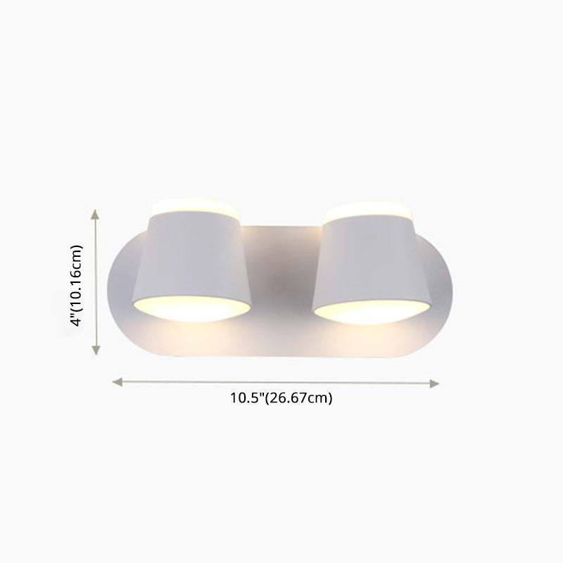 Modern Minimalist Style Half Cylinder Wall Light Sconces Acrylic Wall Lighting for Living Room