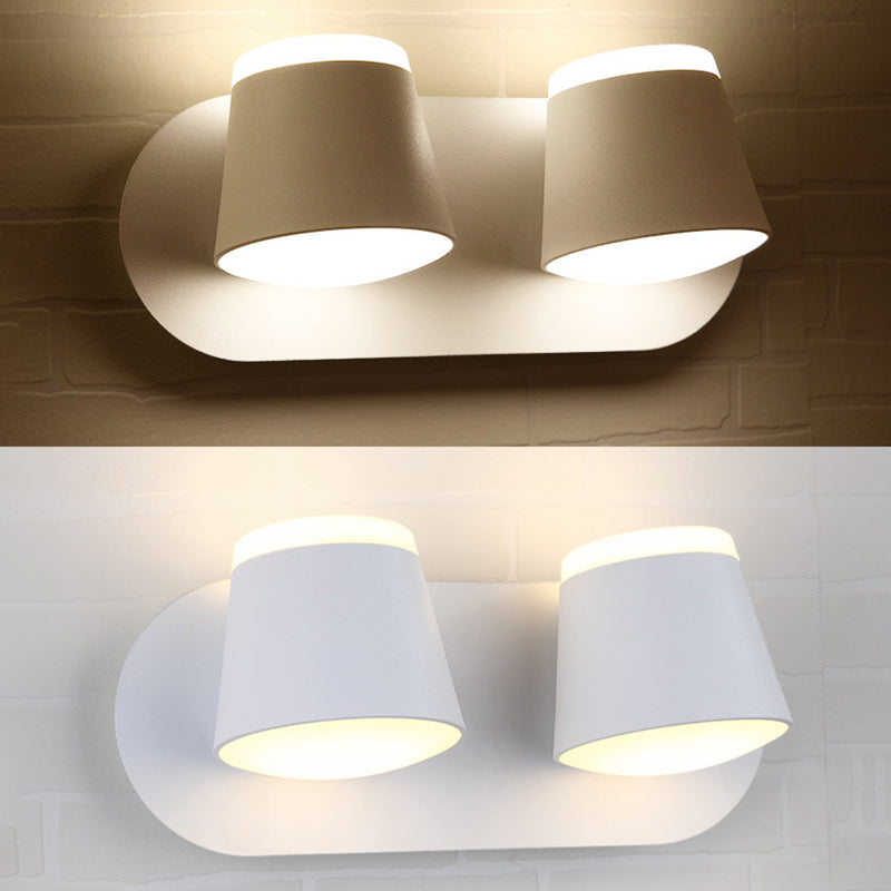 Modern Minimalist Style Half Cylinder Wall Light Sconces Acrylic Wall Lighting for Living Room