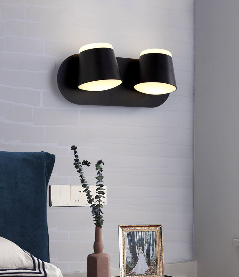 Modern Minimalist Style Half Cylinder Wall Light Sconces Acrylic Wall Lighting for Living Room