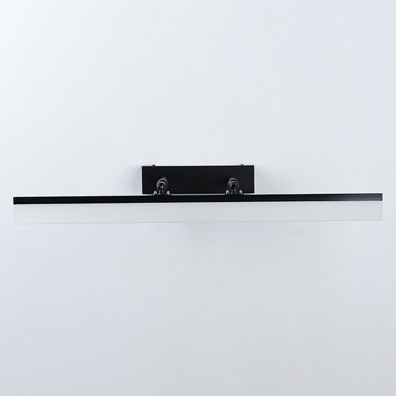 Modern Minimalist Style Linear Vanity Wall Light Fixtures Metal Vanity Lamp with Acrylic Shade