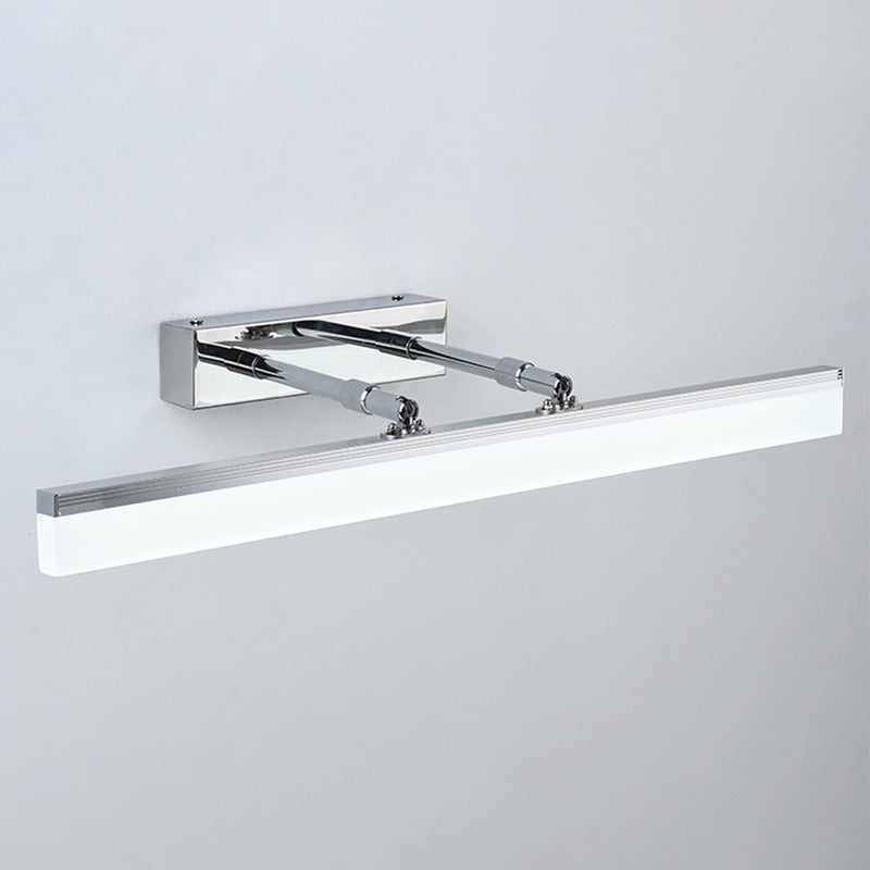 Modern Minimalist Style Linear Vanity Wall Light Fixtures Metal Vanity Lamp with Acrylic Shade