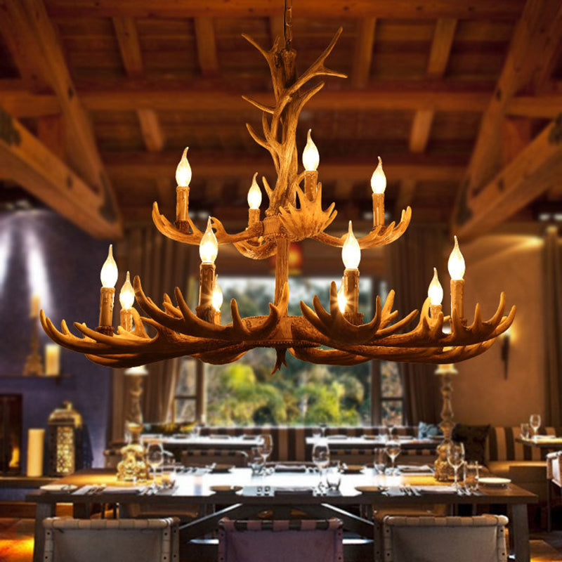 Pendre en résine de bois de cerf