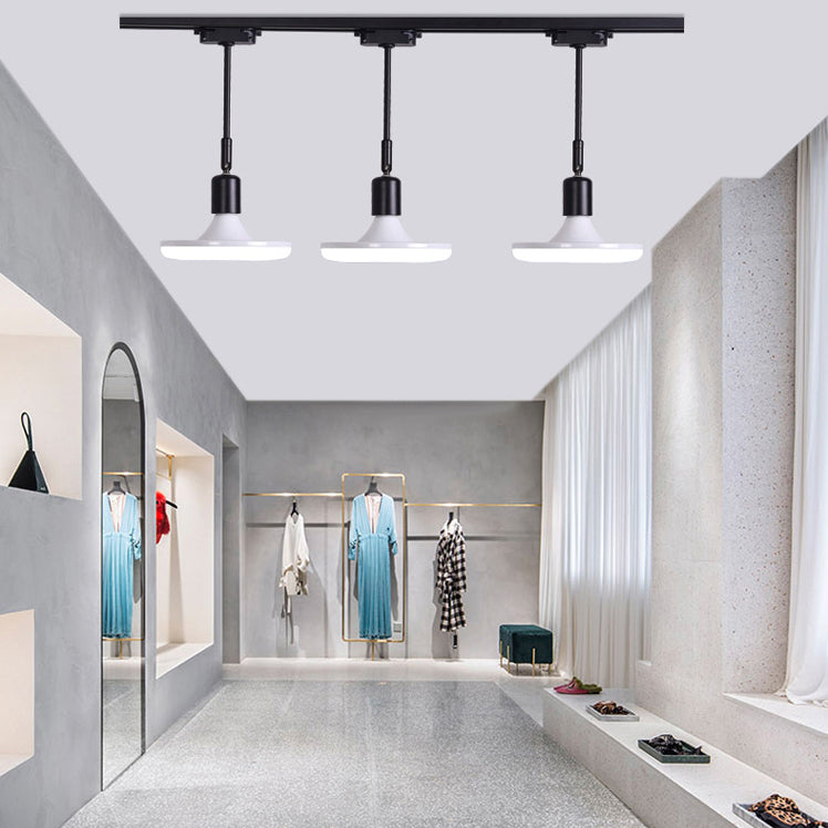 Wrought Iron Track Lighting New Modern Linear Ceiling Mounted Lamp with 3 Spotlights