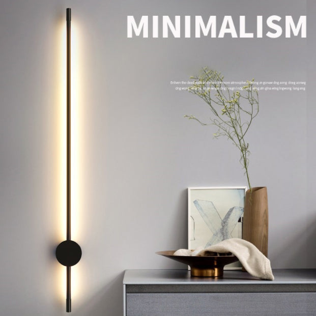 Moderner minimalistischer Stil Linear Wandmontierte Lichter Metall Wandleuchten für Wohnzimmer