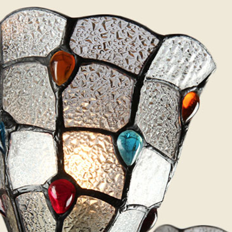 Antique Bronzo 3/6/11 Luci Lampada il lampadario Apparecchiatura Mediterranea Copia di vetro Giochil del soffitto ingioiellato