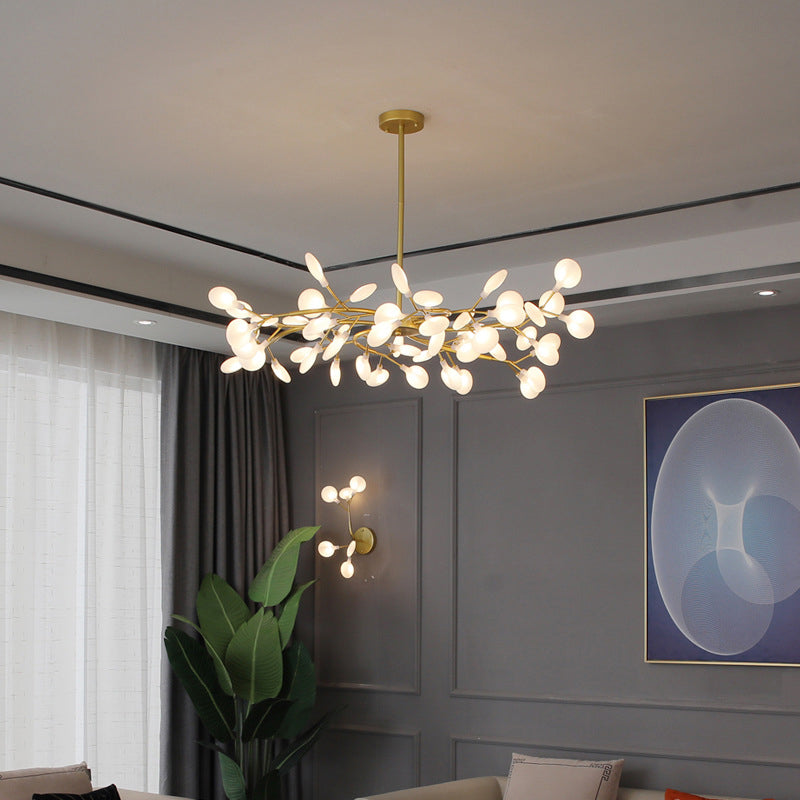 Branches Living Room Ceiling Chandelier Metal Minimalistic Chandelier Lighting Fixture