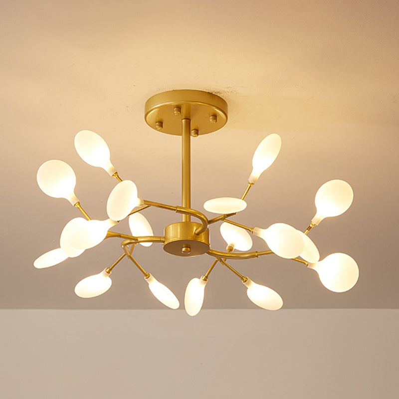 Branches Living Room Ceiling Chandelier Metal Minimalistic Chandelier Lighting Fixture