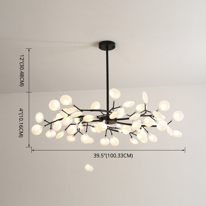 Branches Living Room Ceiling Chandelier Metal Minimalistic Chandelier Lighting Fixture