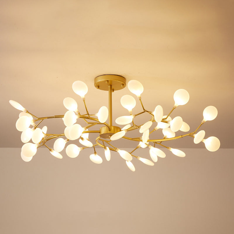 Branches Living Room Ceiling Chandelier Metal Minimalistic Chandelier Lighting Fixture