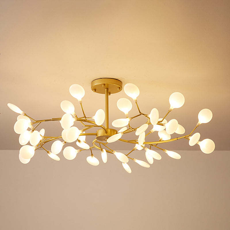 Branches Living Room Ceiling Chandelier Metal Minimalistic Chandelier Lighting Fixture