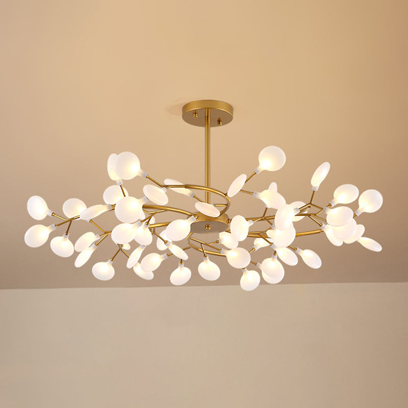 Branches Living Room Ceiling Chandelier Metal Minimalistic Chandelier Lighting Fixture