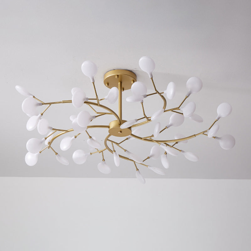 Branches Living Room Ceiling Chandelier Metal Minimalistic Chandelier Lighting Fixture