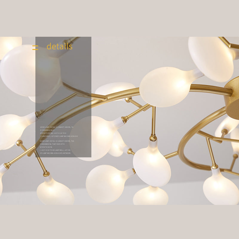 Branches Living Room Ceiling Chandelier Metal Minimalistic Chandelier Lighting Fixture