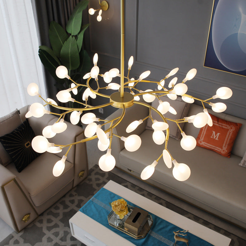 Branches Living Room Ceiling Chandelier Metal Minimalistic Chandelier Lighting Fixture