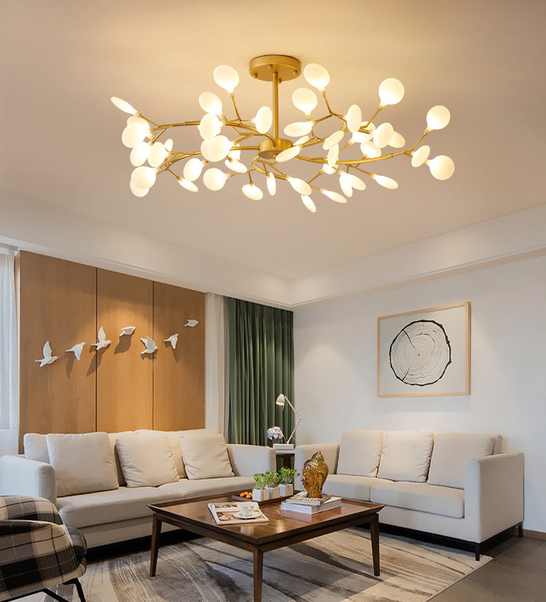 Branches Living Room Ceiling Chandelier Metal Minimalistic Chandelier Lighting Fixture