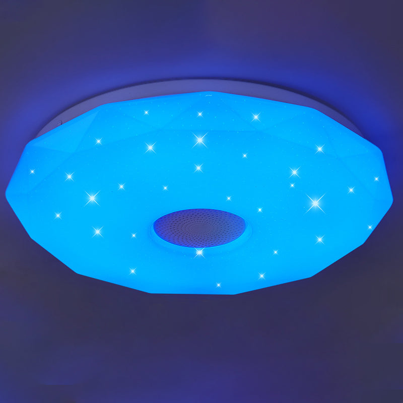 Lámpara de techo moderna, luz de control de teléfono, luz LED Bluetooth, luz de dormitorio