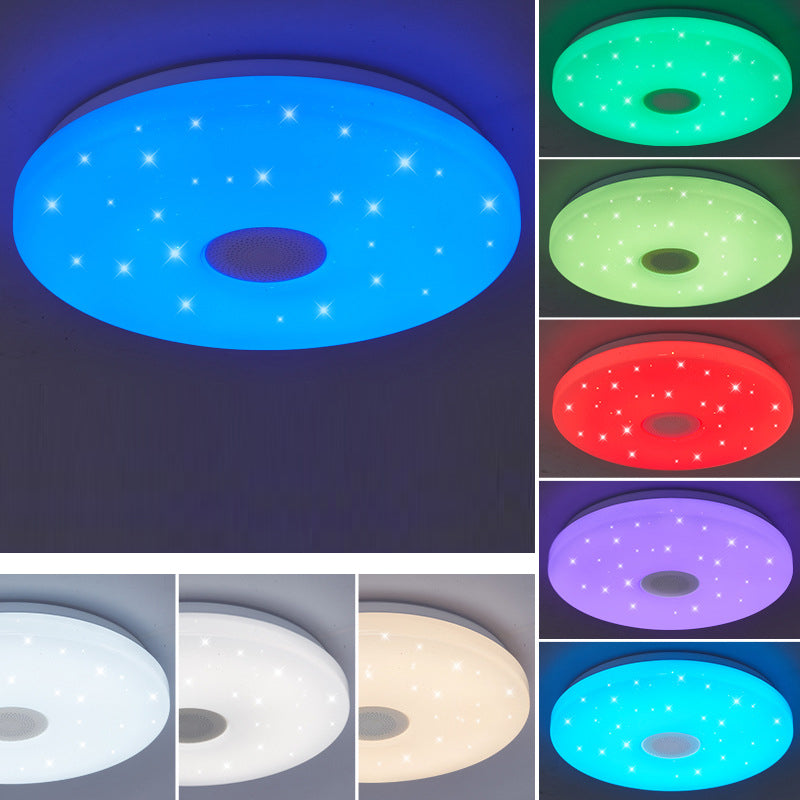 Lámpara de techo moderna, luz de control de teléfono, luz LED Bluetooth, luz de dormitorio