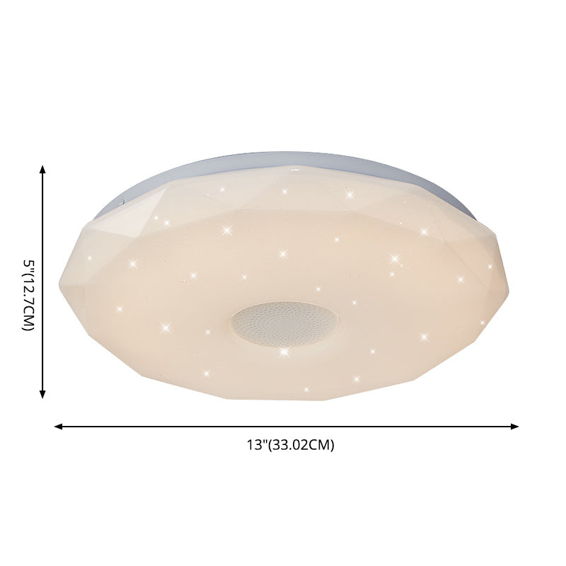 Lámpara de techo moderna, luz de control de teléfono, luz LED Bluetooth, luz de dormitorio