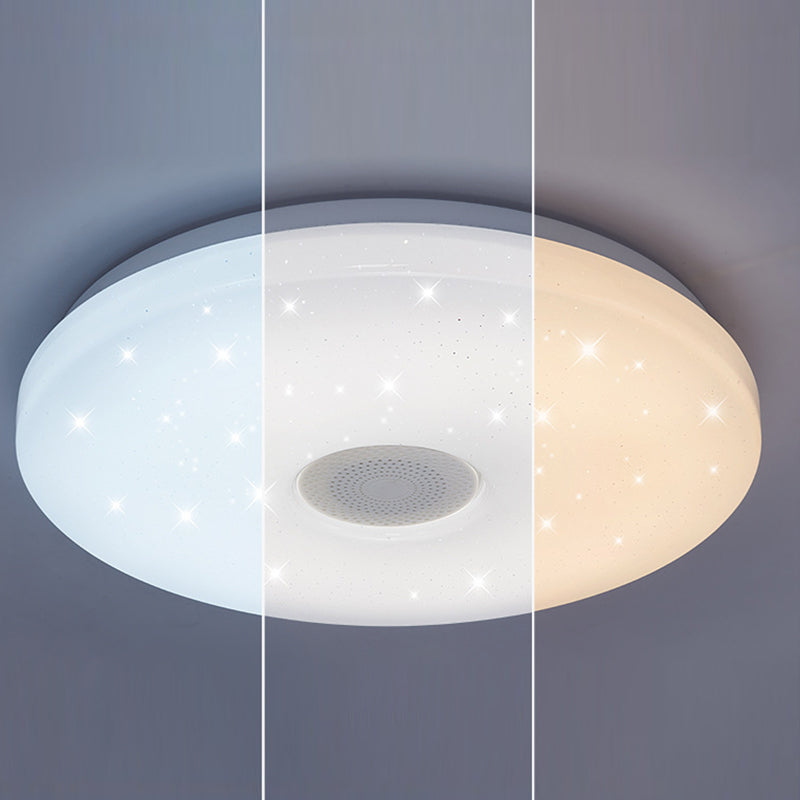Lámpara de techo moderna, luz de control de teléfono, luz LED Bluetooth, luz de dormitorio