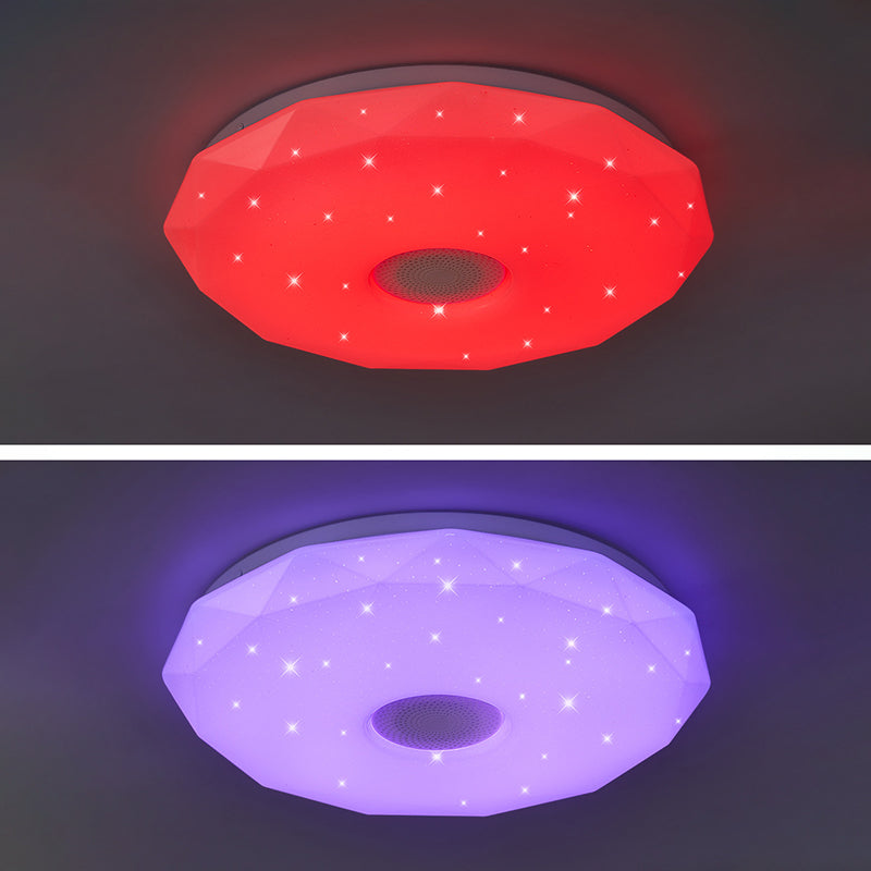 Lámpara de techo moderna, luz de control de teléfono, luz LED Bluetooth, luz de dormitorio