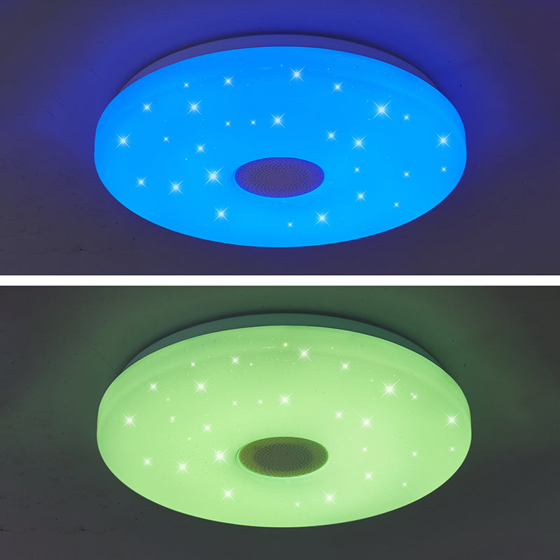 Lámpara de techo moderna, luz de control de teléfono, luz LED Bluetooth, luz de dormitorio