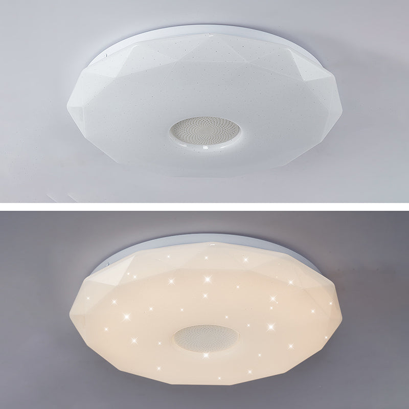 Lámpara de techo moderna, luz de control de teléfono, luz LED Bluetooth, luz de dormitorio