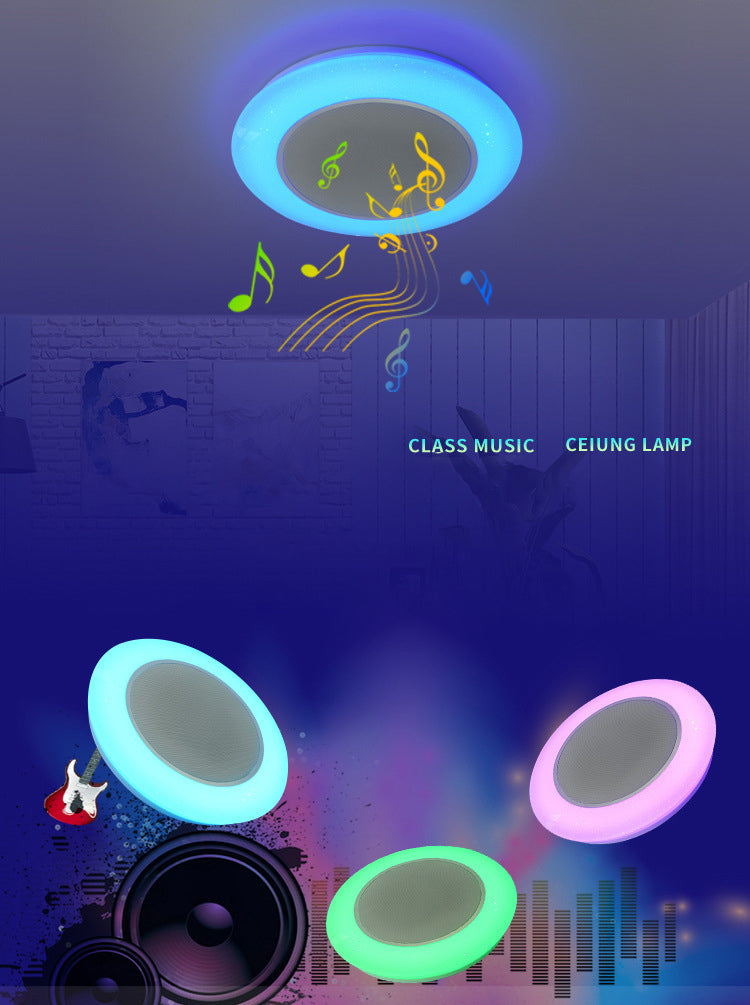 Flush Mount Ceiling Fixture LED Light Smart Mobile Phone Control Indoor Bedroom Light