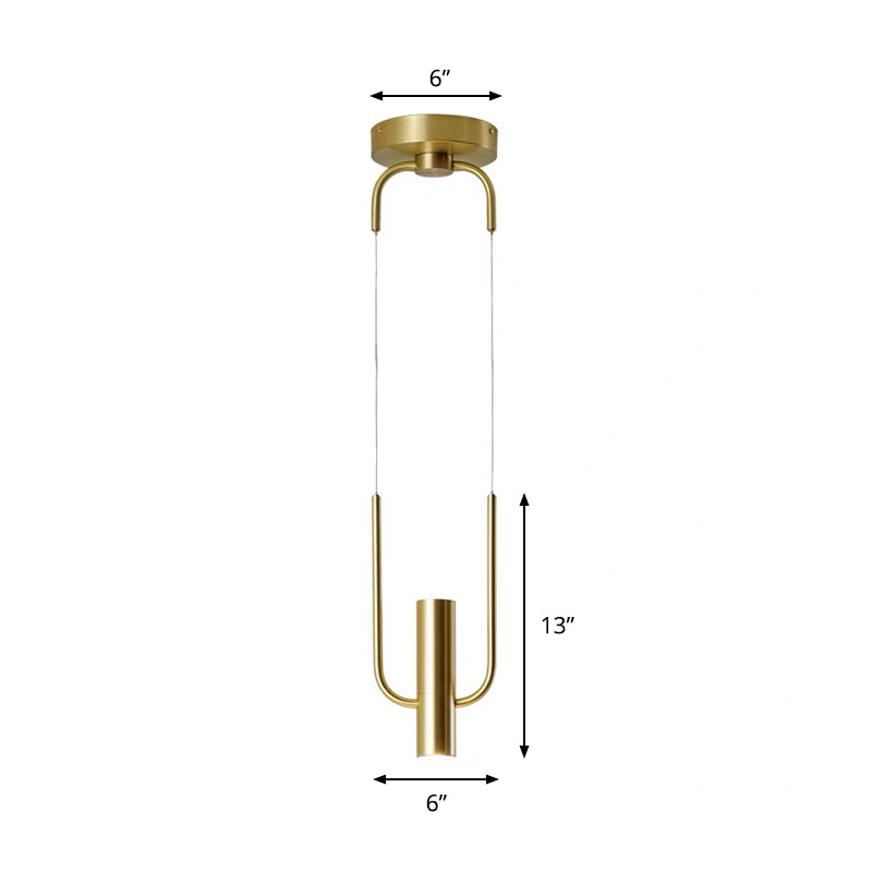 Éclairage pendentif en or