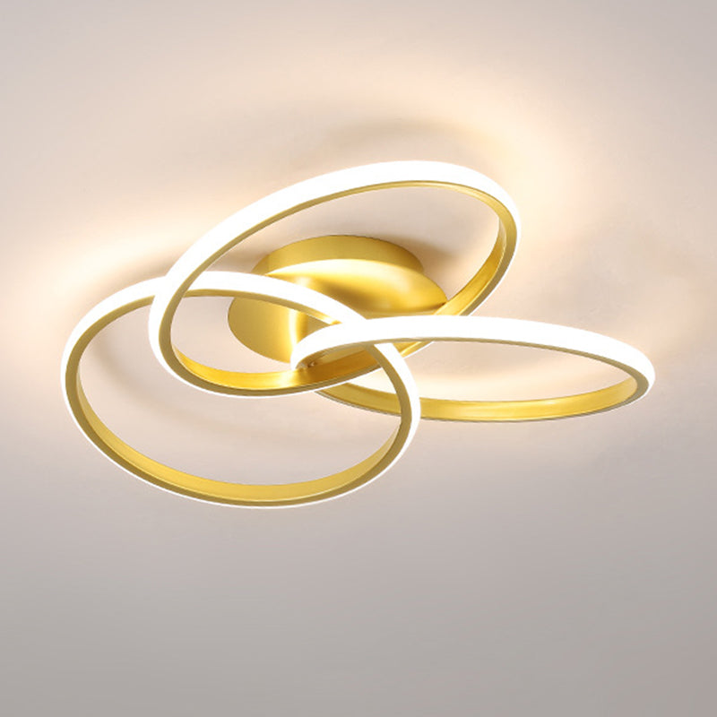 Metal Twist Semi-inbouw plafondlamp Minimalisme Slaapkamer Inbouwverlichtingsarmaturen