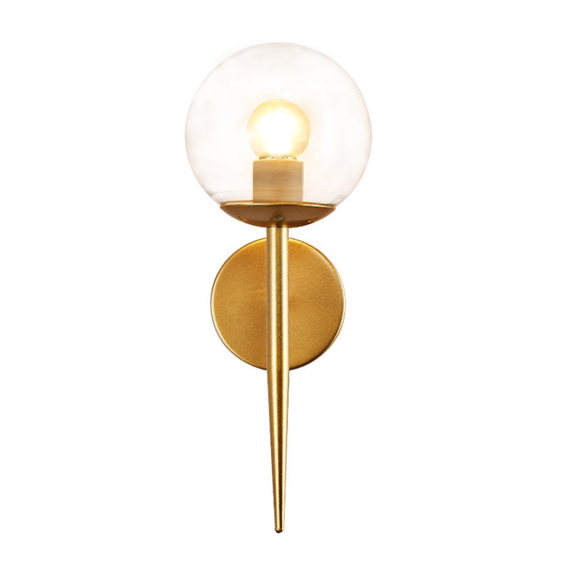 1-Licht nordischer Stil Metall Wandlampe Kugel Schatten Einfachheit Leuchte für Treppenflure