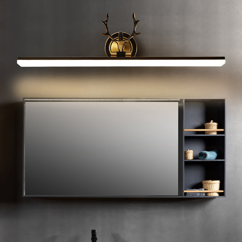Modern Luxury Linear Vanity Lighting Fixtures Copper Vanity Lights for Bathroom