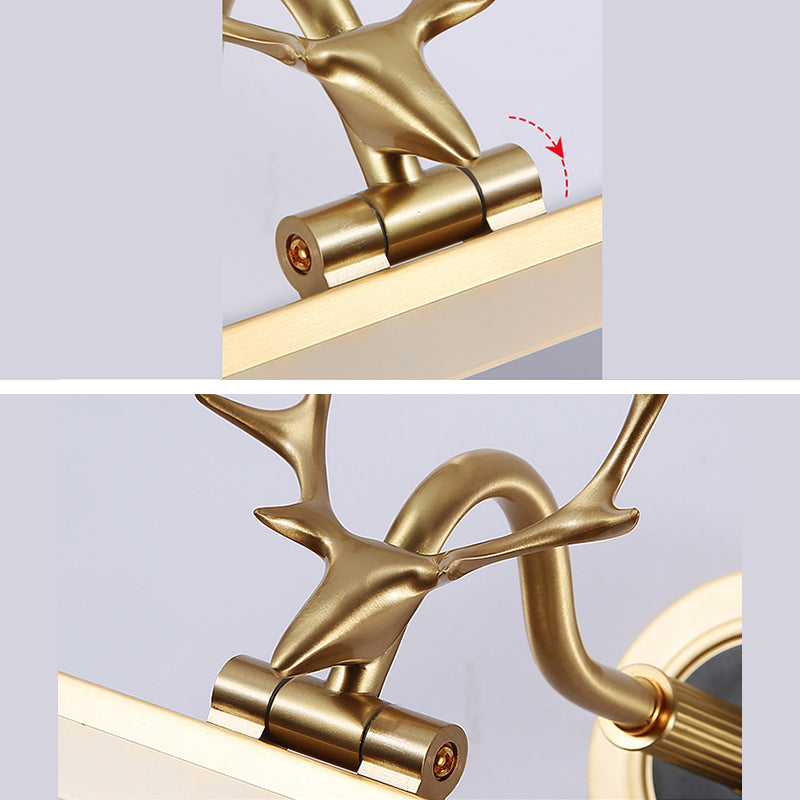 Modern Luxury Linear Vanity Lighting Fixtures Copper Vanity Lights for Bathroom