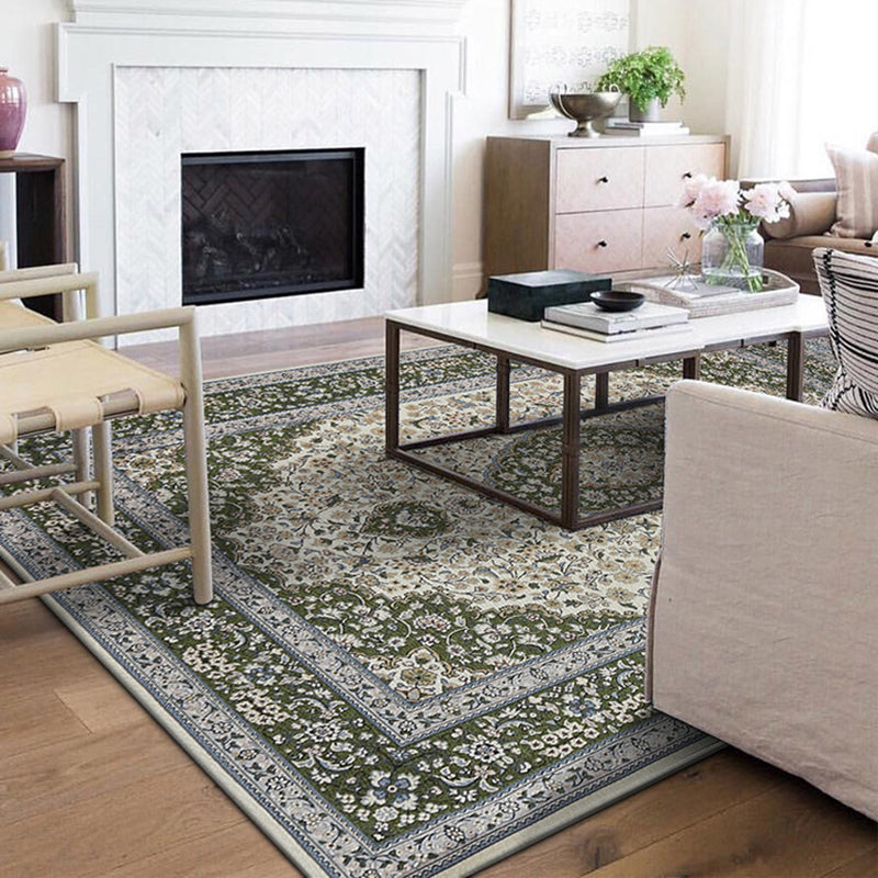 Luxus runder Druckbereich Teppich mehrfarbiger Olyester Teppich Anti-Rutsch-Rucks-Teppich für Wohnzimmer