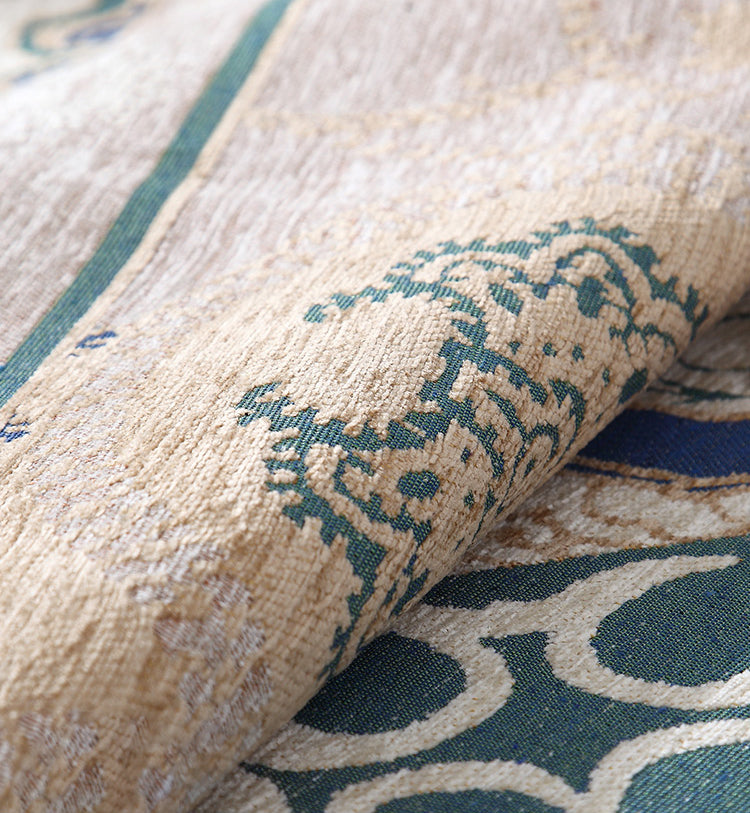 Luxus runder Druckbereich Teppich mehrfarbiger Olyester Teppich Anti-Rutsch-Rucks-Teppich für Wohnzimmer