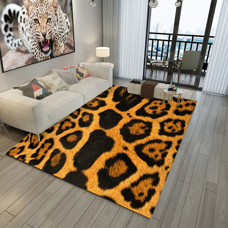 Funky zeitgenössischer Bereich Teppich Luxus Tierdruck Teppich Polyester Flecken widerstandsfähiger Teppich für Wohnzimmer