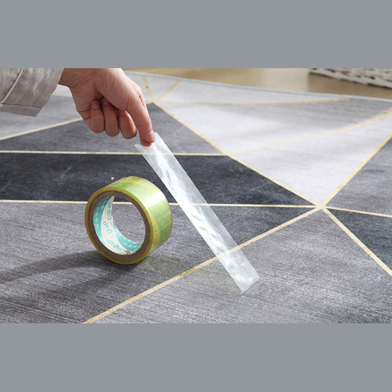 Creative Animal Print Rug Multi-Color Round Carpet Polyester Stain Resistant Area Carpet for Living Room