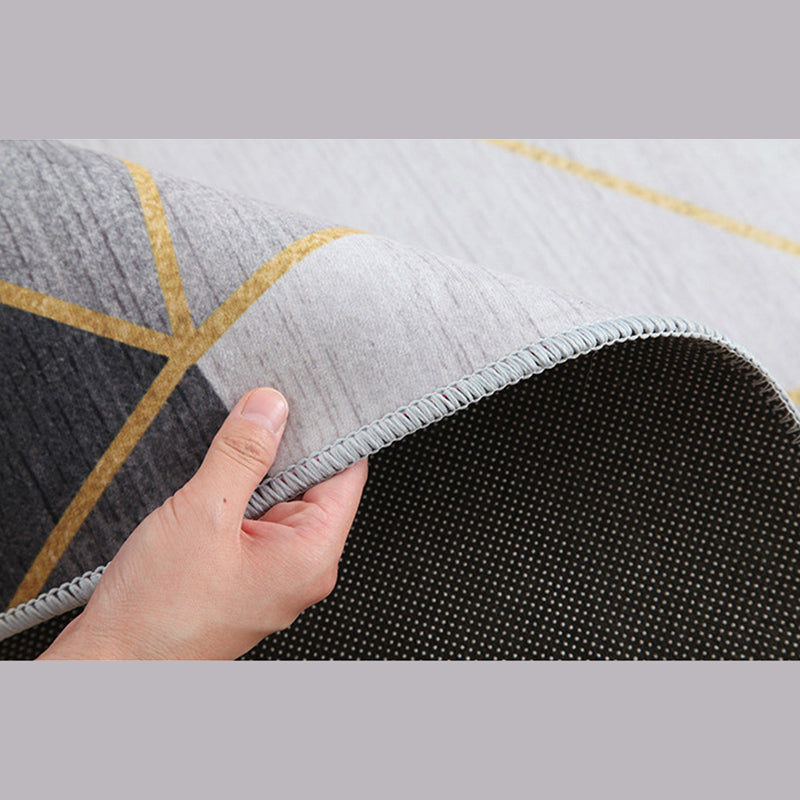 Creative Animal Print Rug Multi-Color Round Carpet Polyester Stain Resistant Area Carpet for Living Room