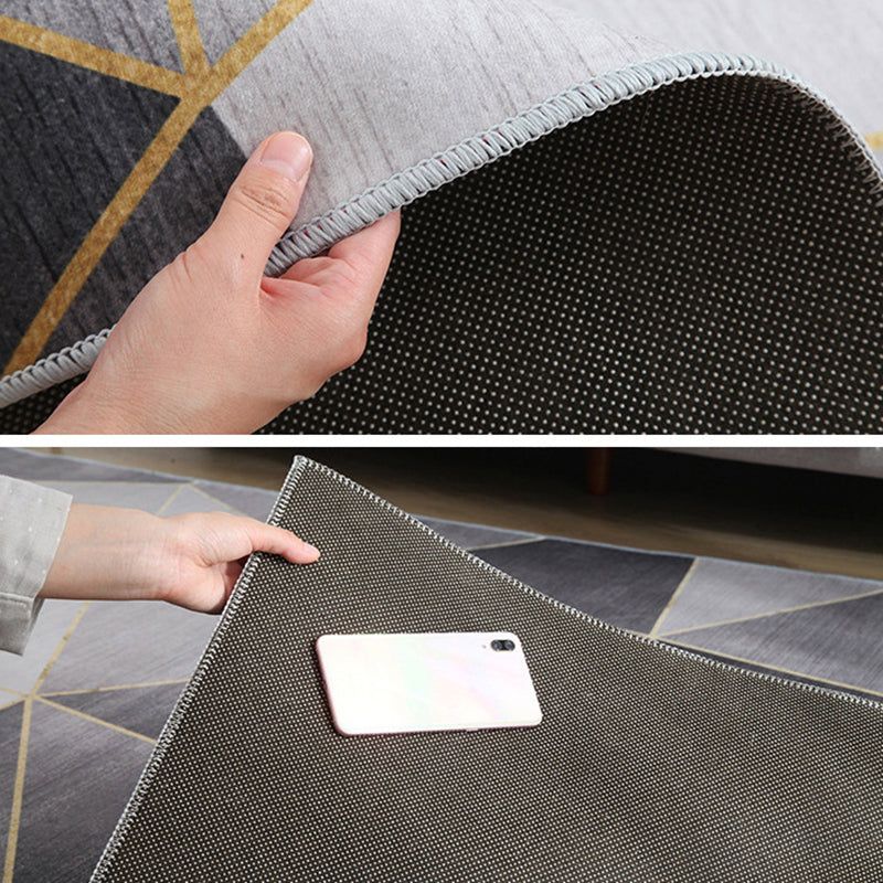 Victorian Paisley Flower Area Rug Brown Tone Polyester Carpet Washable Area Carpet