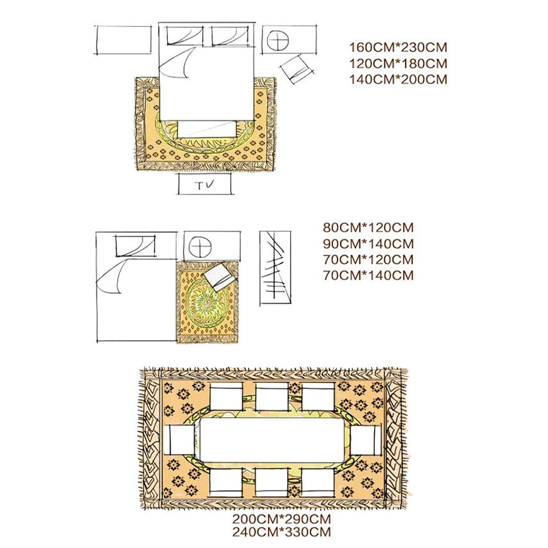 White Tone Victorian Area Carpet Polyester Floral Printed Indoor Rug Anti-Slip Backing Carpet for Living Room