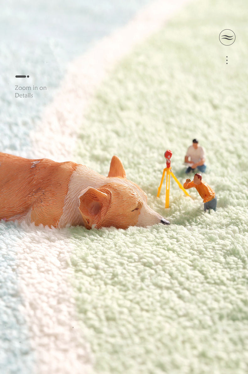 Comfort Modern Area Rug Simple Geometry Pattern Carpet Lamb Wool Washable Indoor Carpet for Bedroom