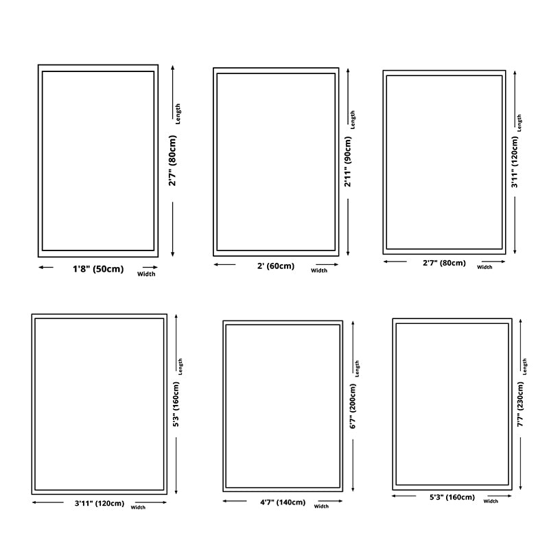 Traditional Medallion Printed Rug Color Mixed Polyester Area Carpet Non-Slip Backing Rug for Living Room