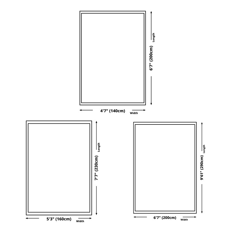 Simple Solid Color Disstressed Rug Polyester Ethnic Pattern Area Rug Non-Slip Backing Carpet for Living Room