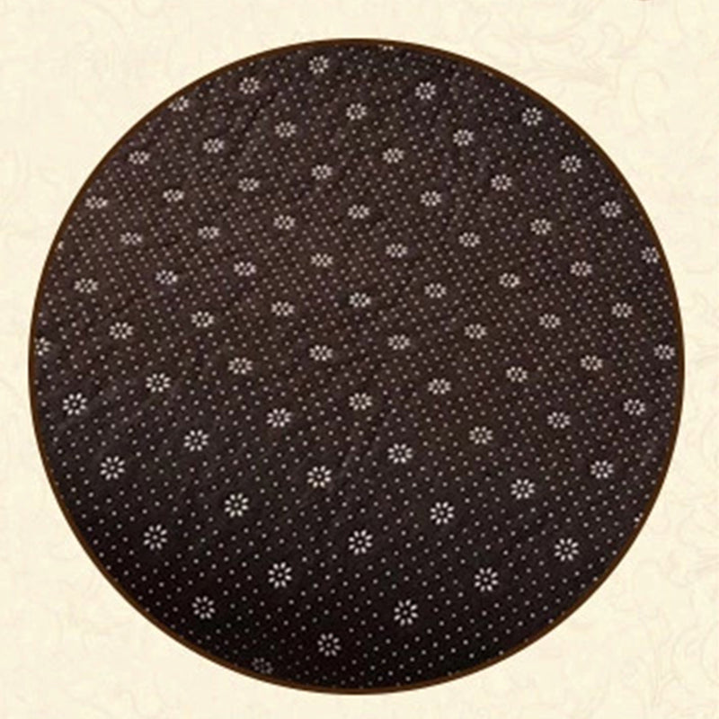 Gelb-Ton-Blumenteppich Polyester Klassischer Anti-Rutsch-Backing Innenteppich für Wohnzimmer