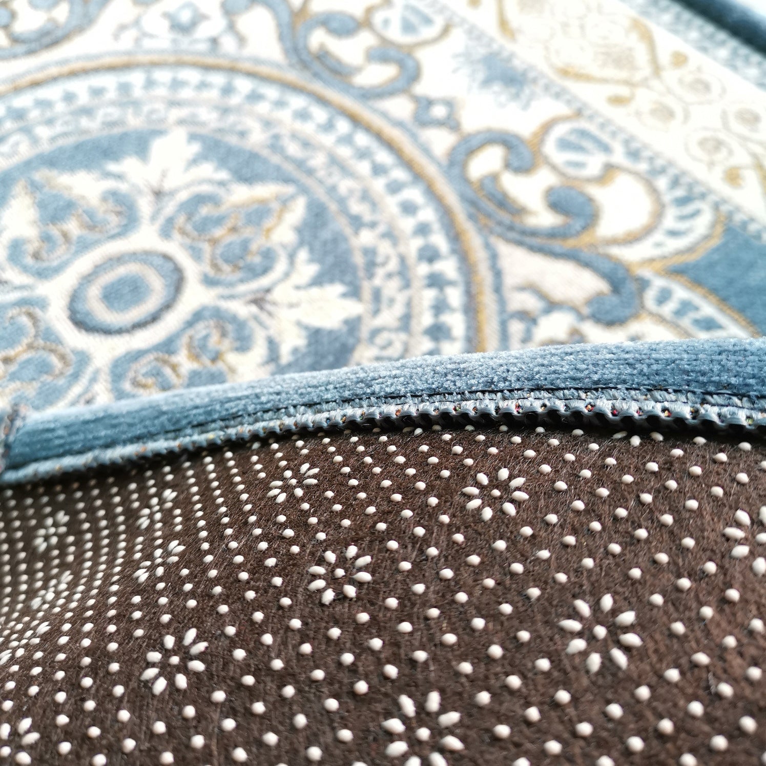 Vierkleuren vintage gebied tapijten polyester bloem tapijt niet-slip achterste binnenkap voor woonkamer