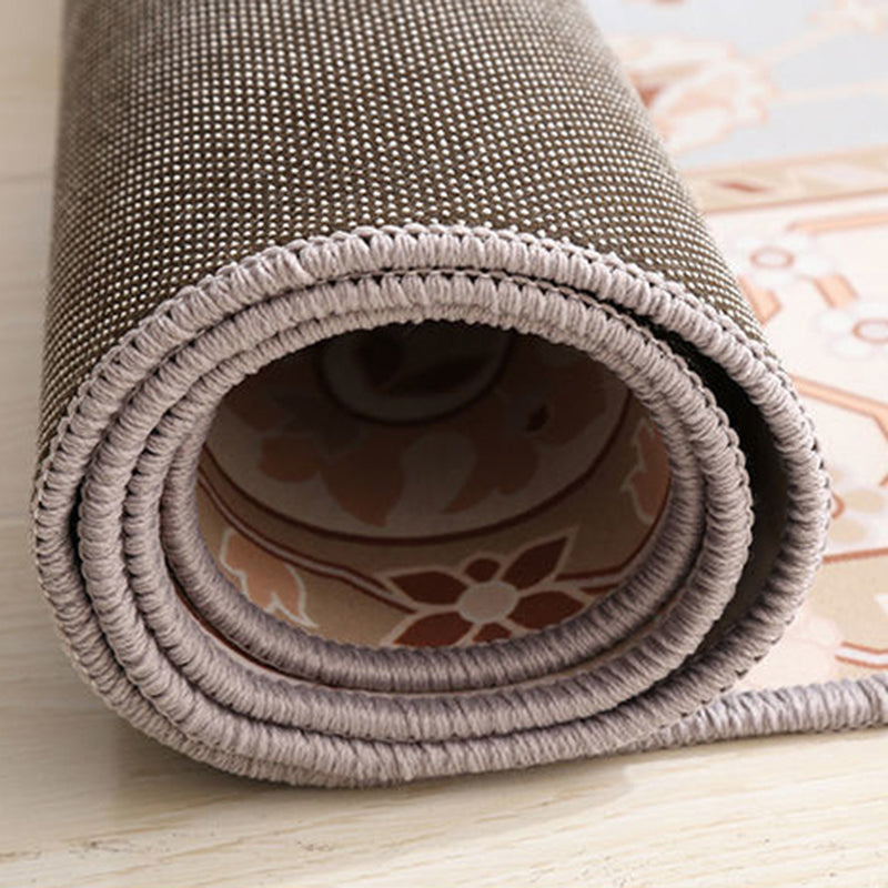 Donkere kleur Southwestern Print Rug Polyester Boho-chic tapijt Non-slip achterste binnen Tapijt voor woonkamer