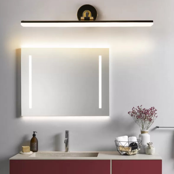Modern Luxury Linear Vanity Lighting Fixtures Copper Vanity Lights for Bathroom