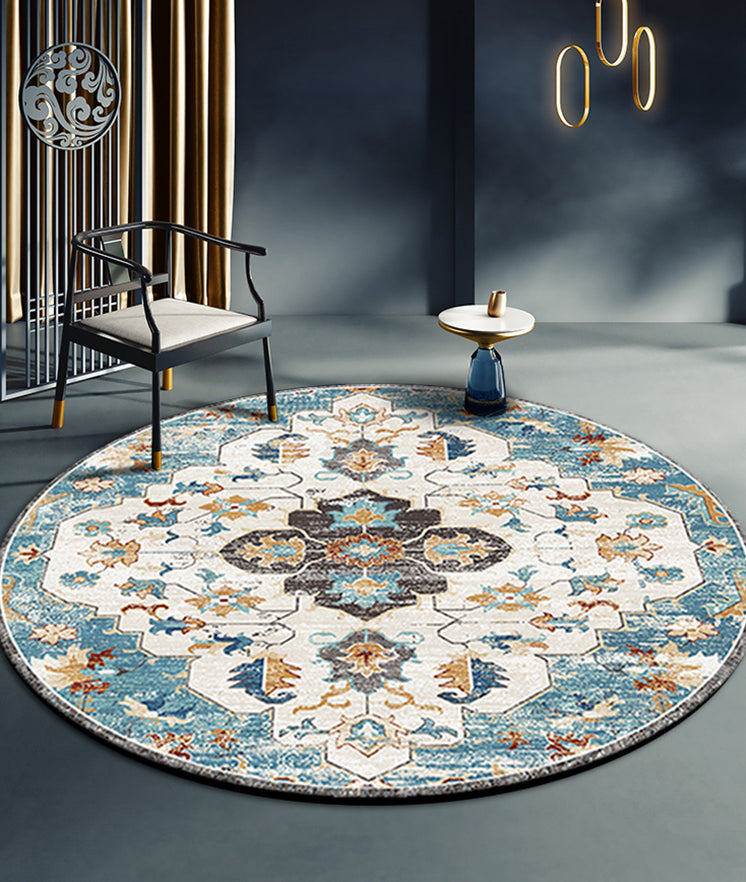 Area vintage di chiaro tappeto Polyester Etnic Pattern Easy Care Tappet per soggiorno