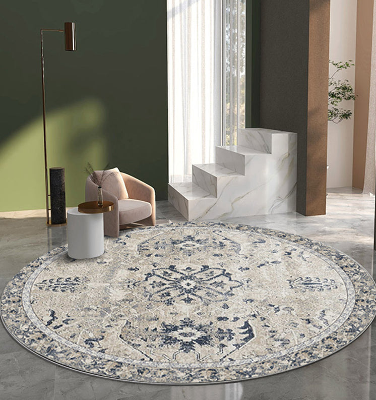 Area vintage di chiaro tappeto Polyester Etnic Pattern Easy Care Tappet per soggiorno